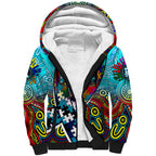 Autism Awareness Australia Port Adelaide Power Sherpa Hoodie Aboriginal Indigenous Art