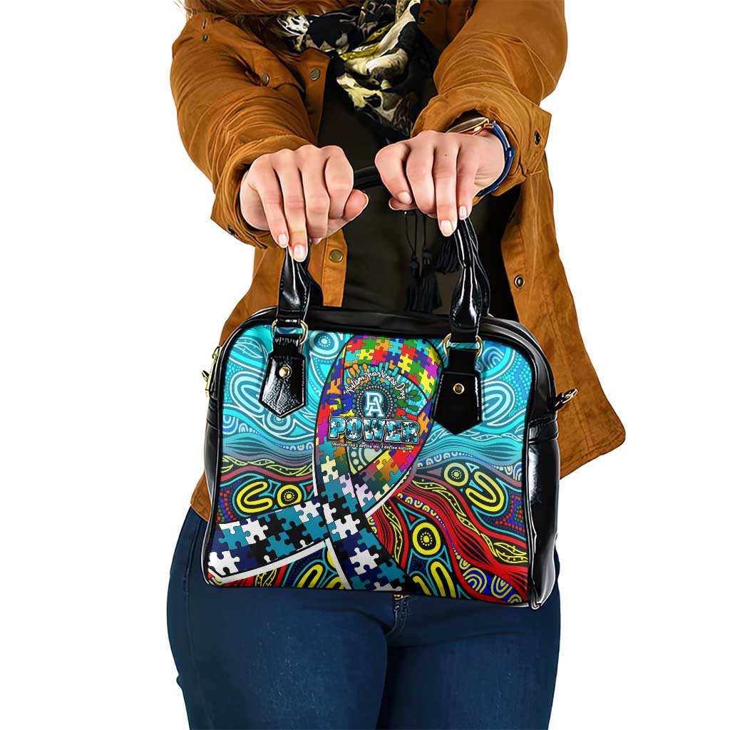 Autism Awareness Australia Port Adelaide Power Shoulder Handbag Aboriginal Indigenous Art