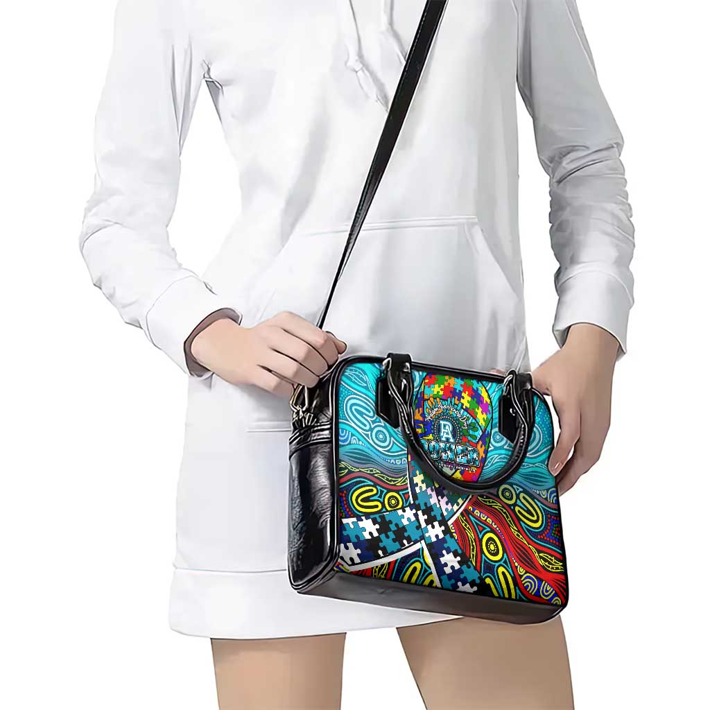 Autism Awareness Australia Port Adelaide Power Shoulder Handbag Aboriginal Indigenous Art
