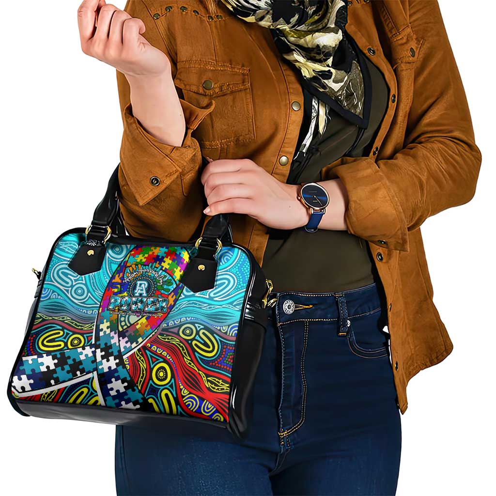 Autism Awareness Australia Port Adelaide Power Shoulder Handbag Aboriginal Indigenous Art