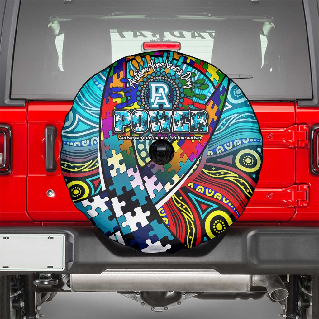Autism Awareness Australia Port Adelaide Power Spare Tire Cover Aboriginal Indigenous Art
