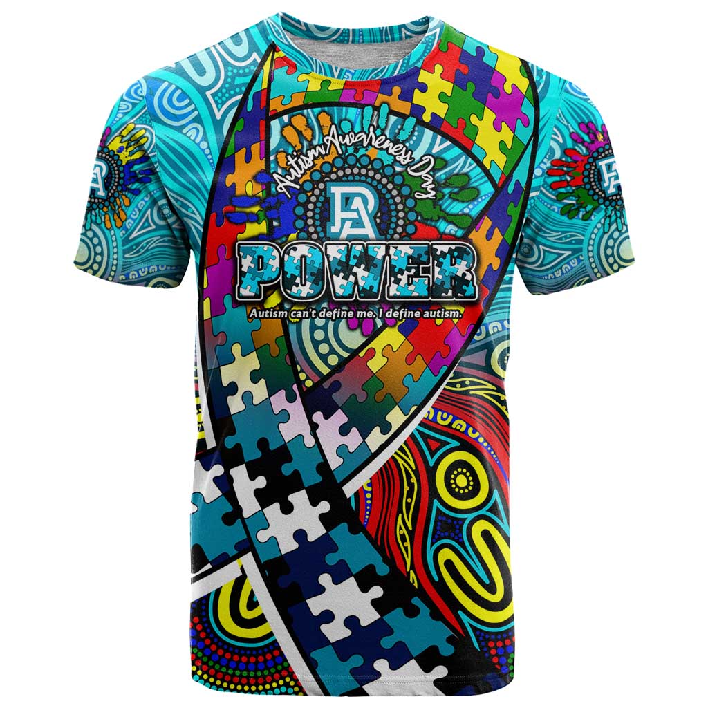 Autism Awareness Australia Port Adelaide Power T Shirt Aboriginal Indigenous Art