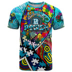 Autism Awareness Australia Port Adelaide Power T Shirt Aboriginal Indigenous Art