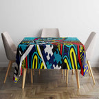 Autism Awareness Australia Port Adelaide Power Tablecloth Aboriginal Indigenous Art