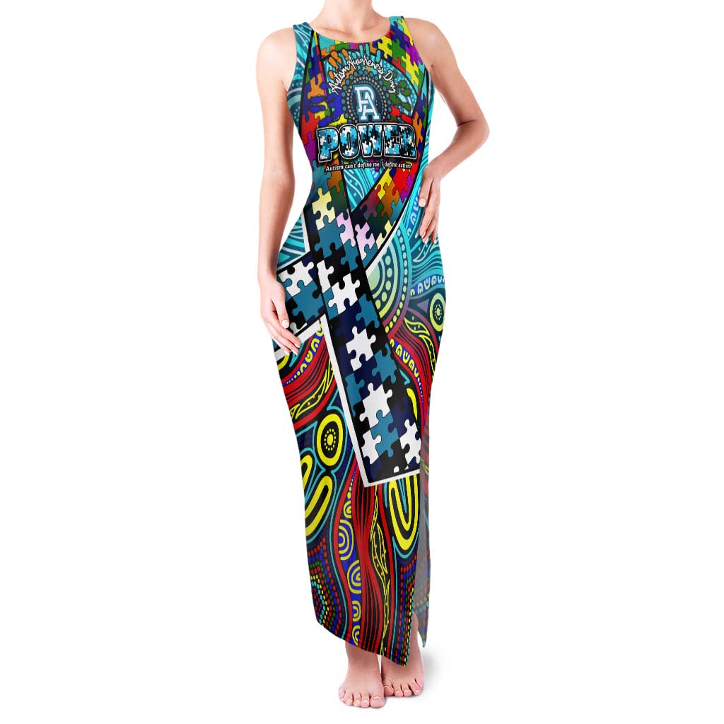 Autism Awareness Australia Port Adelaide Power Tank Maxi Dress Aboriginal Indigenous Art