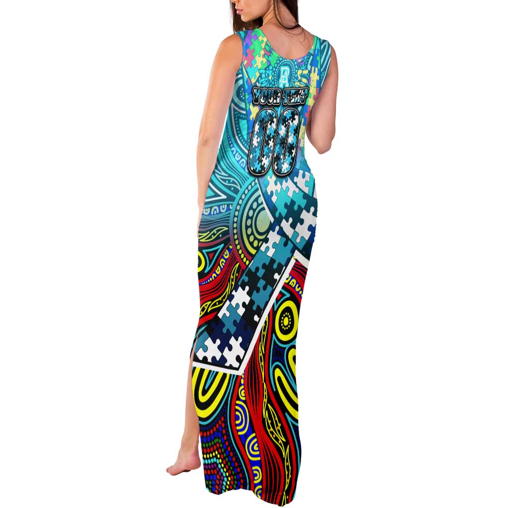 Autism Awareness Australia Port Adelaide Power Tank Maxi Dress Aboriginal Indigenous Art