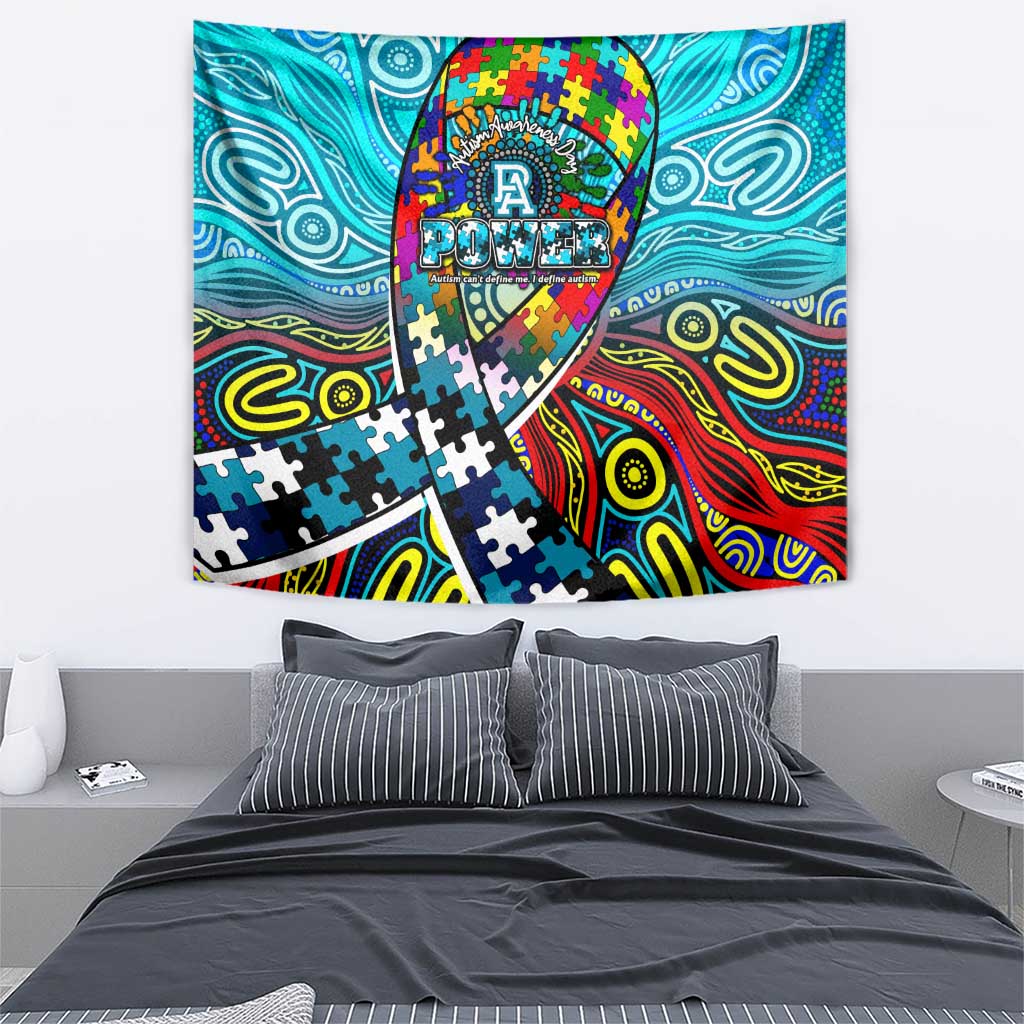 Autism Awareness Australia Port Adelaide Power Tapestry Aboriginal Indigenous Art