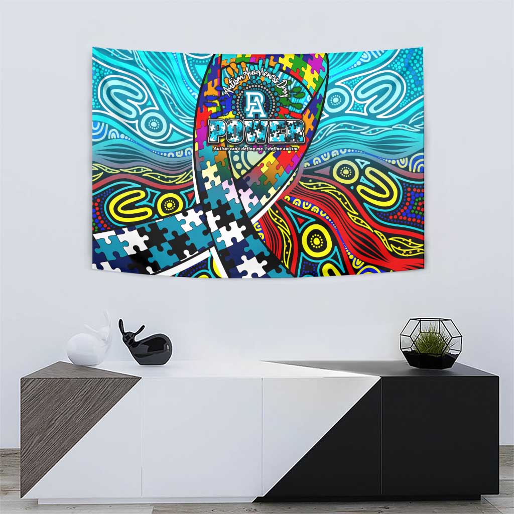 Autism Awareness Australia Port Adelaide Power Tapestry Aboriginal Indigenous Art