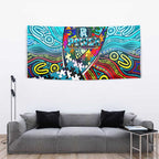 Autism Awareness Australia Port Adelaide Power Tapestry Aboriginal Indigenous Art