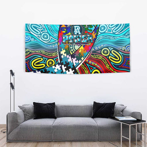 Autism Awareness Australia Port Adelaide Power Tapestry Aboriginal Indigenous Art