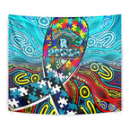 Autism Awareness Australia Port Adelaide Power Tapestry Aboriginal Indigenous Art