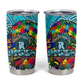 Autism Awareness Australia  Port Adelaide Power Tumbler Cup Aboriginal Indigenous Art