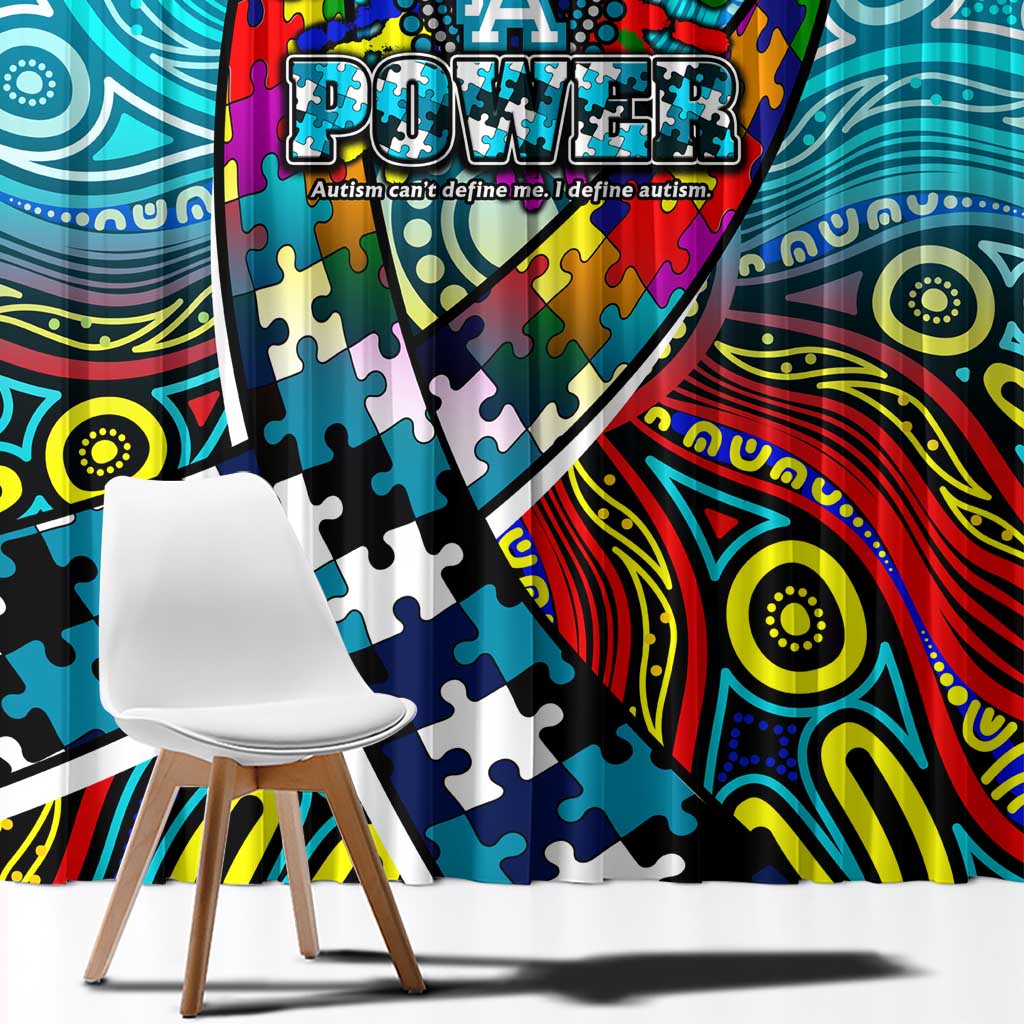 Autism Awareness Australia Port Adelaide Power Window Curtain Aboriginal Indigenous Art