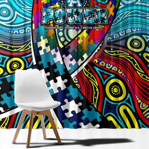 Autism Awareness Australia Port Adelaide Power Window Curtain Aboriginal Indigenous Art