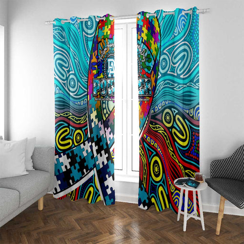 Autism Awareness Australia Port Adelaide Power Window Curtain Aboriginal Indigenous Art