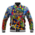 Autism Awareness Australia West Coast Eagles Baseball Jacket Aboriginal Indigenous Art