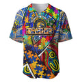 Autism Awareness Australia West Coast Eagles Baseball Jersey Aboriginal Indigenous Art