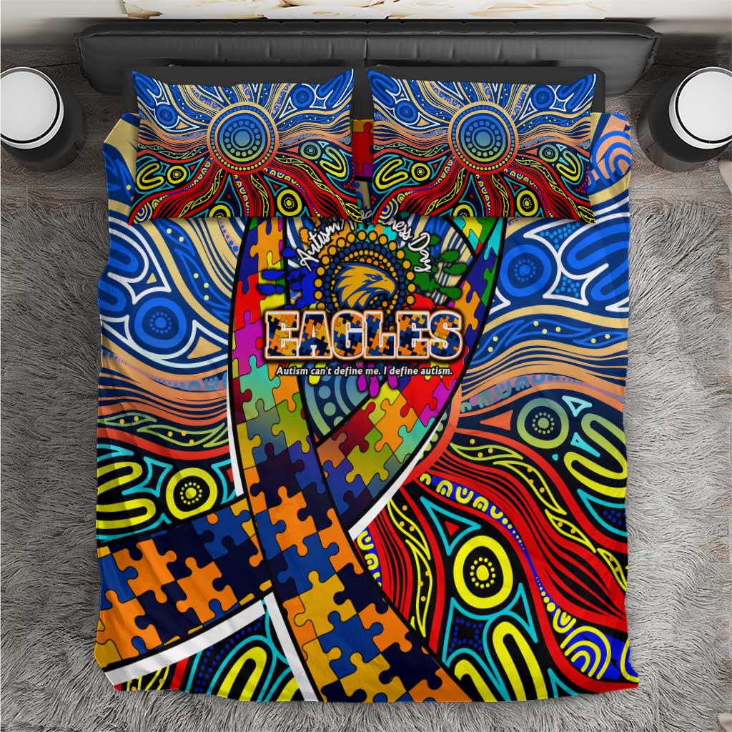 Autism Awareness Australia West Coast Eagles Bedding Set Aboriginal Indigenous Art