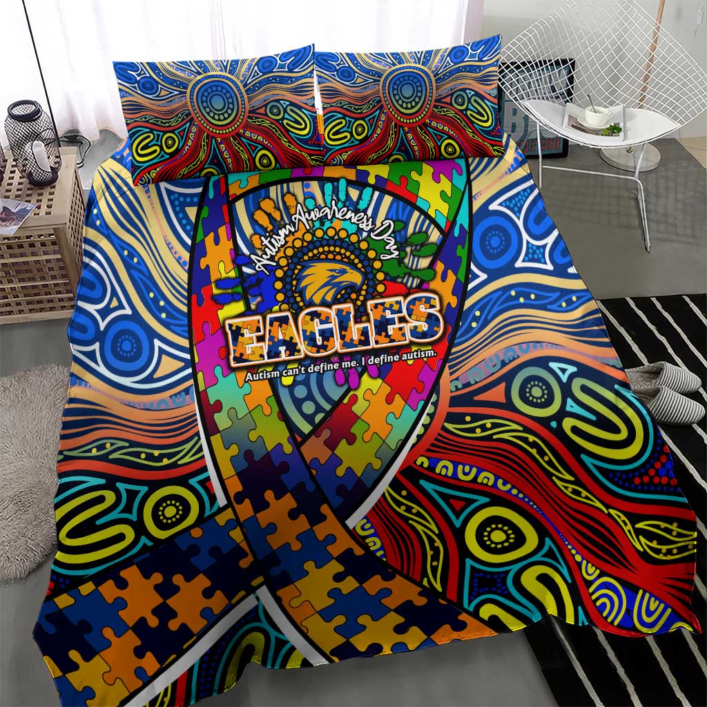 Autism Awareness Australia West Coast Eagles Bedding Set Aboriginal Indigenous Art