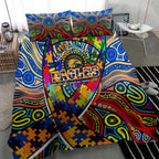 Autism Awareness Australia West Coast Eagles Bedding Set Aboriginal Indigenous Art