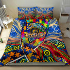Autism Awareness Australia West Coast Eagles Bedding Set Aboriginal Indigenous Art