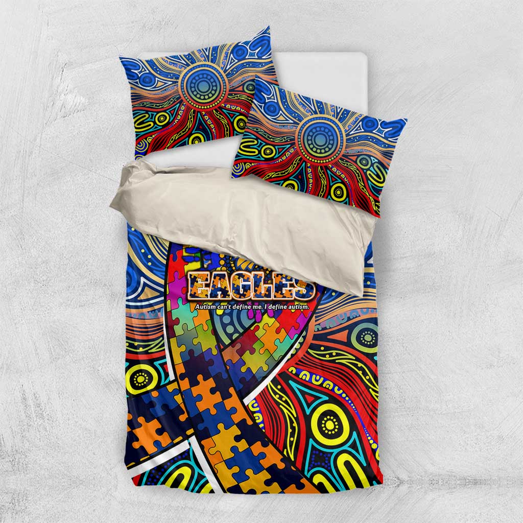 Autism Awareness Australia West Coast Eagles Bedding Set Aboriginal Indigenous Art