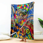 Autism Awareness Australia West Coast Eagles Blanket Aboriginal Indigenous Art