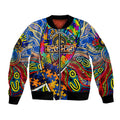 Autism Awareness Australia West Coast Eagles Bomber Jacket Aboriginal Indigenous Art