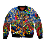 Autism Awareness Australia West Coast Eagles Bomber Jacket Aboriginal Indigenous Art