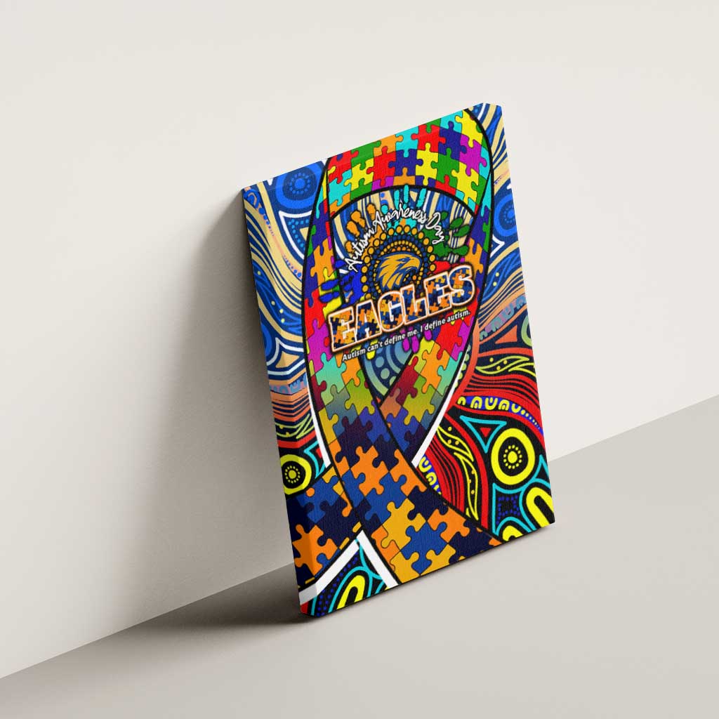 Autism Awareness Australia West Coast Eagles Canvas Wall Art Aboriginal Indigenous Art