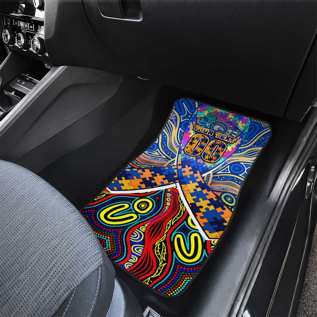 Autism Awareness Australia West Coast Eagles Car Mats Aboriginal Indigenous Art