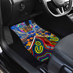 Autism Awareness Australia West Coast Eagles Car Mats Aboriginal Indigenous Art