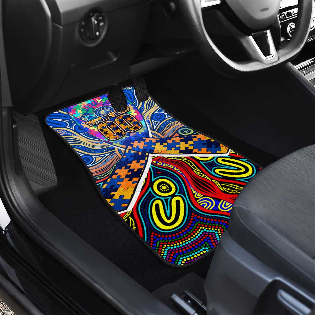 Autism Awareness Australia West Coast Eagles Car Mats Aboriginal Indigenous Art