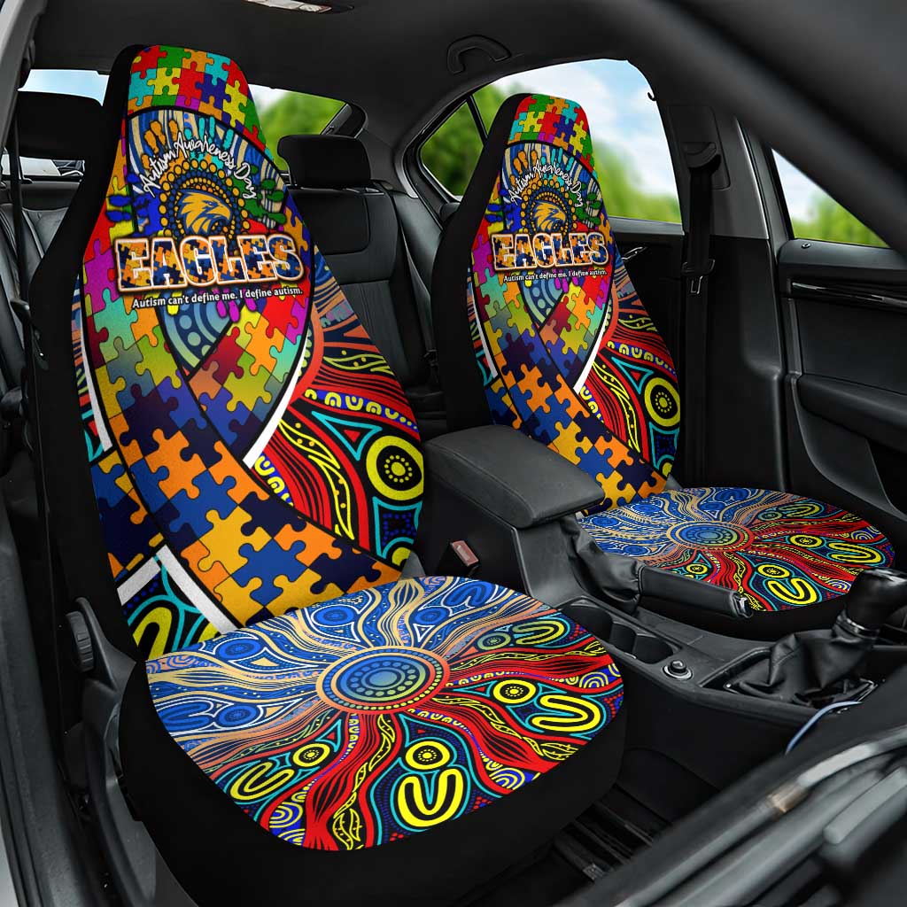 Autism Awareness Australia West Coast Eagles Car Seat Cover Aboriginal Indigenous Art