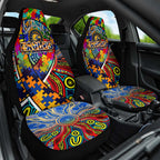 Autism Awareness Australia West Coast Eagles Car Seat Cover Aboriginal Indigenous Art