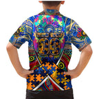 Autism Awareness Australia West Coast Eagles Family Matching Mermaid Dress and Hawaiian Shirt Aboriginal Indigenous Art