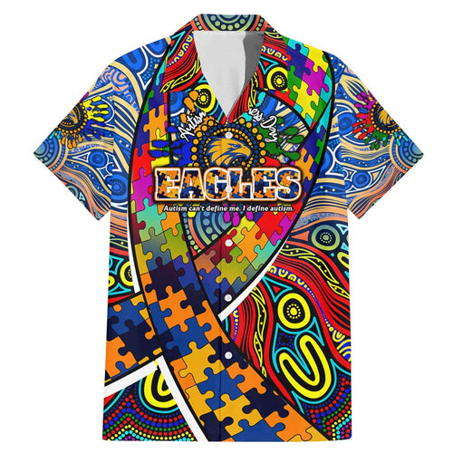 Autism Awareness Australia West Coast Eagles Family Matching Mermaid Dress and Hawaiian Shirt Aboriginal Indigenous Art