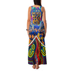 Autism Awareness Australia West Coast Eagles Family Matching Tank Maxi Dress and Hawaiian Shirt Aboriginal Indigenous Art