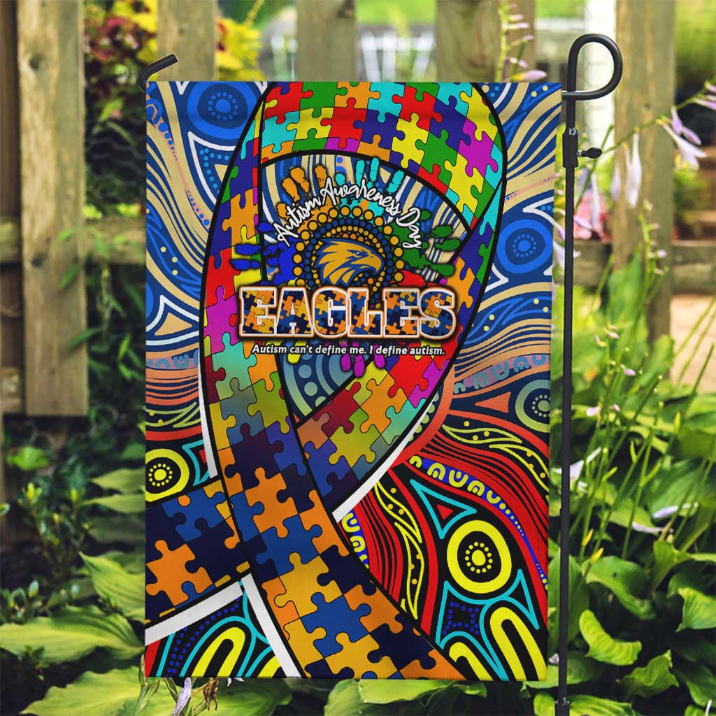 Autism Awareness Australia West Coast Eagles Garden Flag Aboriginal Indigenous Art