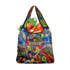 Autism Awareness Australia West Coast Eagles Grocery Bag Aboriginal Indigenous Art