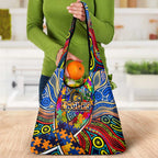 Autism Awareness Australia West Coast Eagles Grocery Bag Aboriginal Indigenous Art