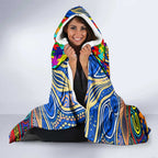 Autism Awareness Australia West Coast Eagles Hooded Blanket Aboriginal Indigenous Art
