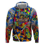 Autism Awareness Australia West Coast Eagles Hoodie Aboriginal Indigenous Art