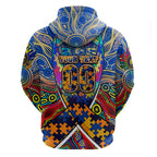 Autism Awareness Australia West Coast Eagles Hoodie Aboriginal Indigenous Art