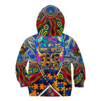 Autism Awareness Australia West Coast Eagles Kid Hoodie Aboriginal Indigenous Art