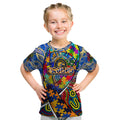Autism Awareness Australia West Coast Eagles Kid T Shirt Aboriginal Indigenous Art