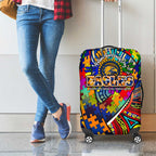 Autism Awareness Australia West Coast Eagles Luggage Cover Aboriginal Indigenous Art