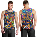 Autism Awareness Australia West Coast Eagles Men Tank Top Aboriginal Indigenous Art