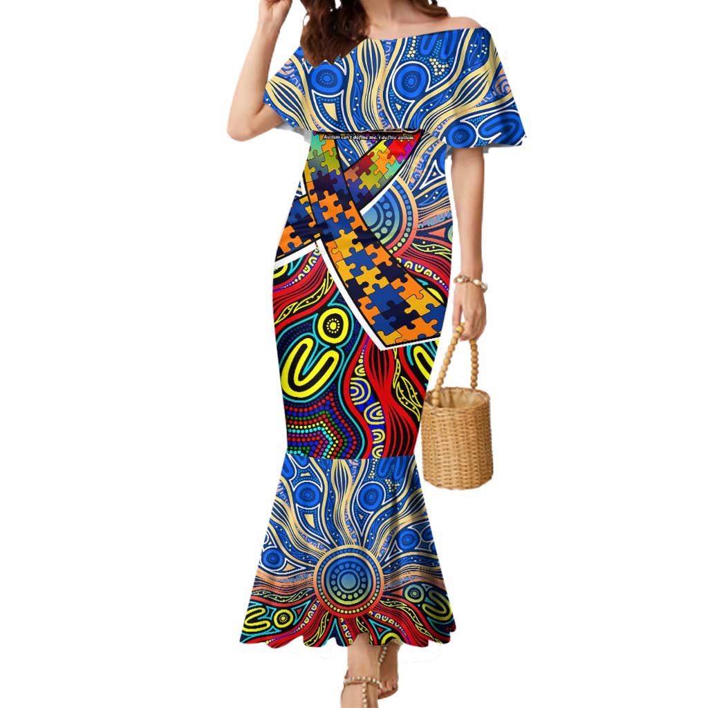 Autism Awareness Australia West Coast Eagles Mermaid Dress Aboriginal Indigenous Art