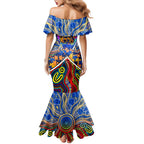 Autism Awareness Australia West Coast Eagles Mermaid Dress Aboriginal Indigenous Art